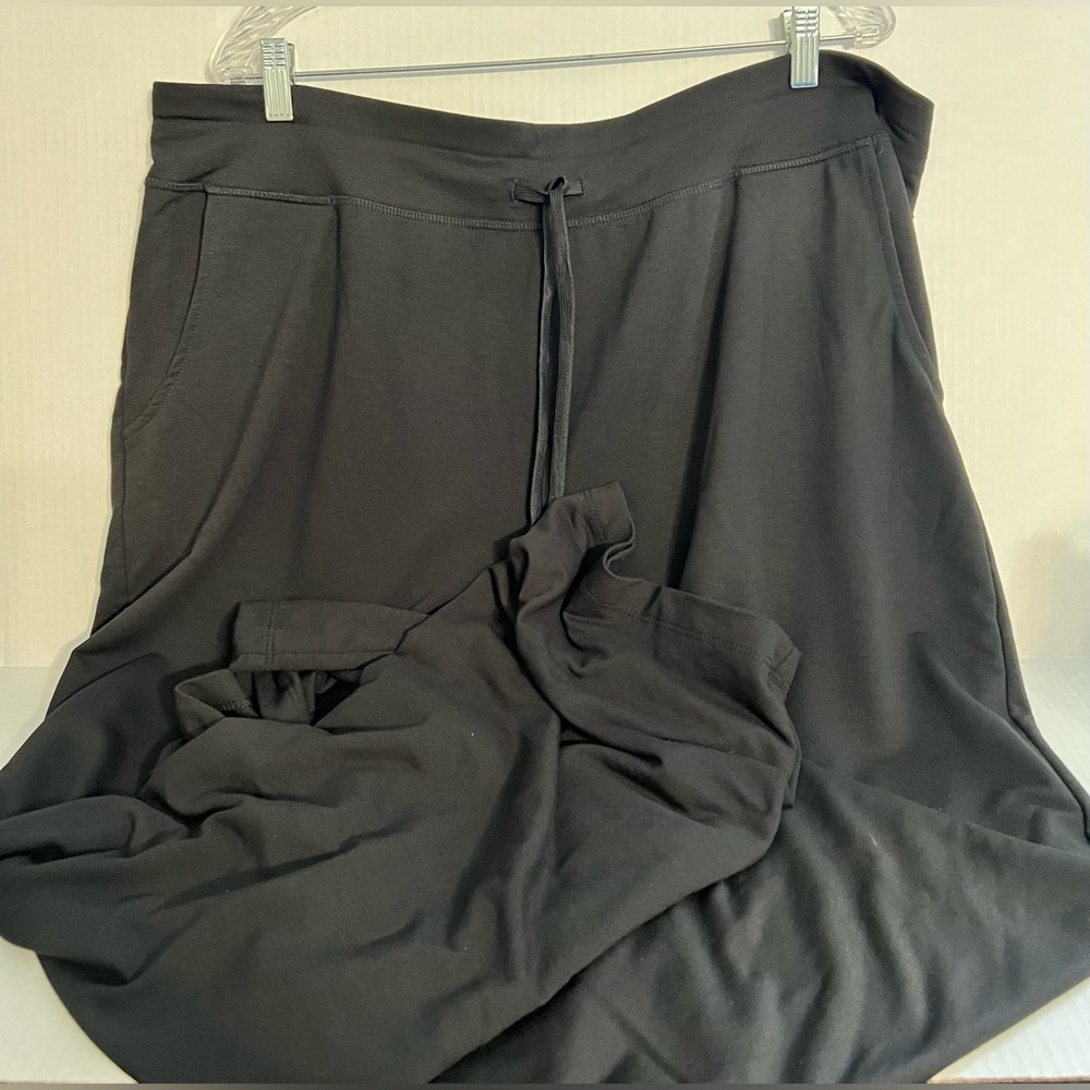 Wrights Ladies Wide Leg Black Pants